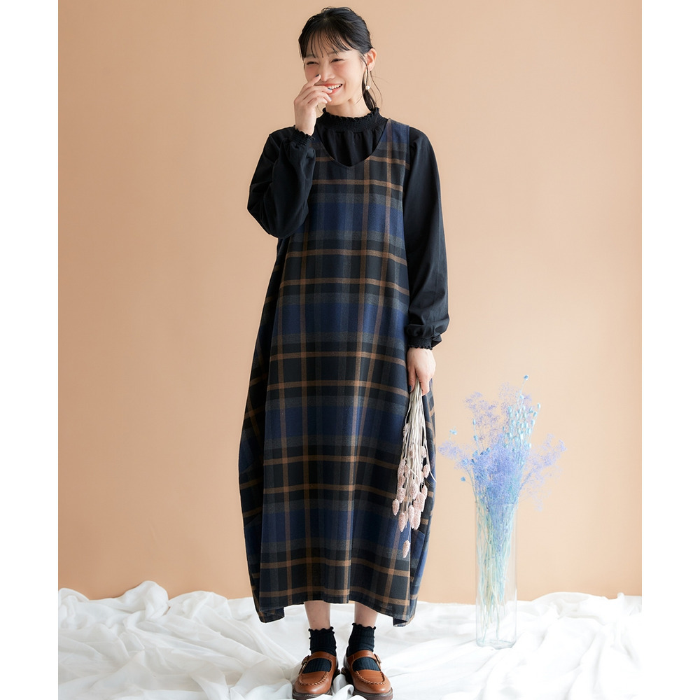 ノースリーブ2WAYコクーンワンピース 大きいサイズ11