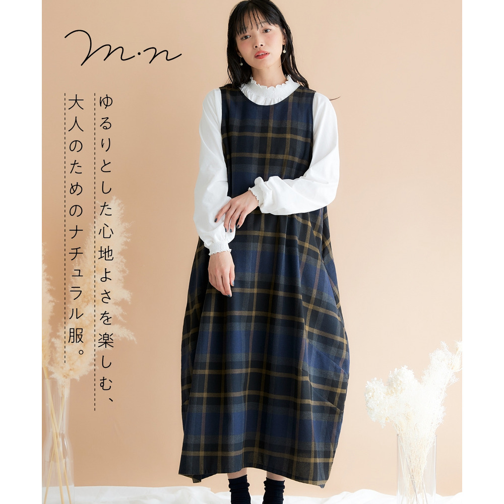 ノースリーブ2WAYコクーンワンピース 大きいサイズ2