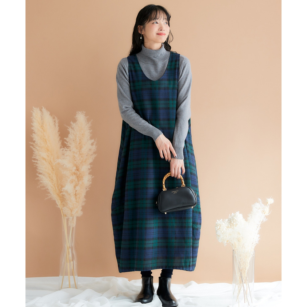 ノースリーブ2WAYコクーンワンピース 大きいサイズ9