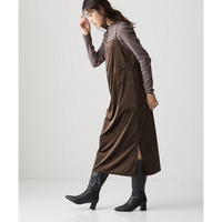 ストライプベロアキャミワンピース 大きいサイズ