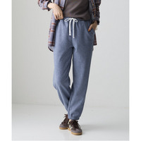 メランジ裏ベロアボンディングジョガーパンツ 大きいサイズ