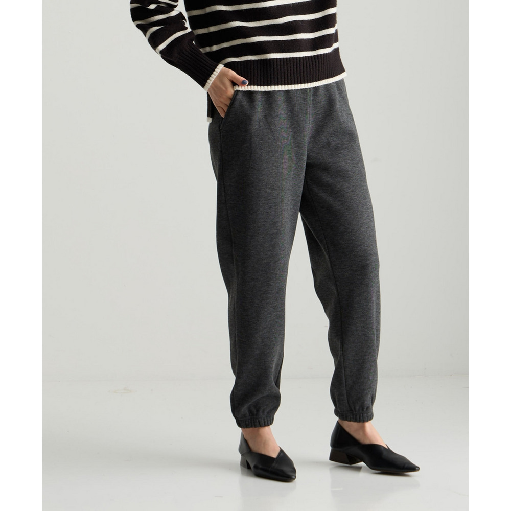 メランジ裏ベロアボンディングジョガーパンツ 大きいサイズ17