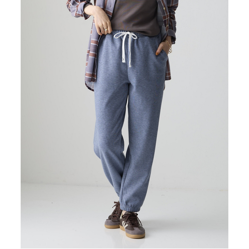 メランジ裏ベロアボンディングジョガーパンツ 大きいサイズ1