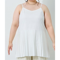 裾から見せるカバーキャミソール 大きいサイズ