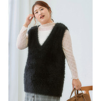 シャギーベスト 大きいサイズ