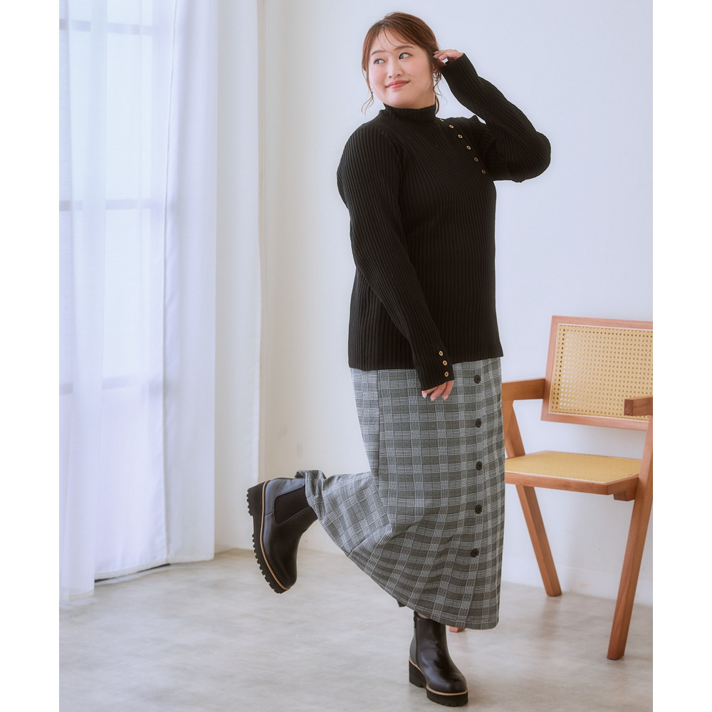 よく伸びるナロースカート 大きいサイズ9
