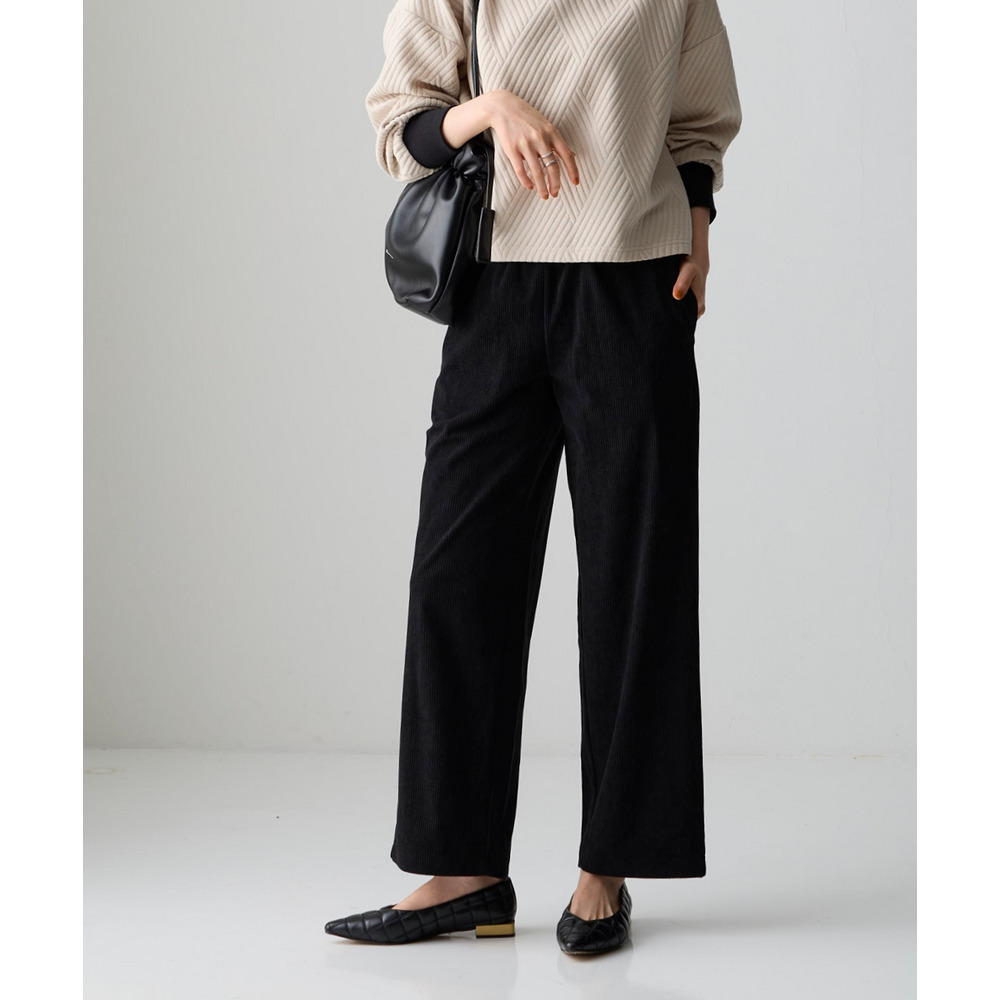 カットコーデュロイストレートパンツ 大きいサイズ17