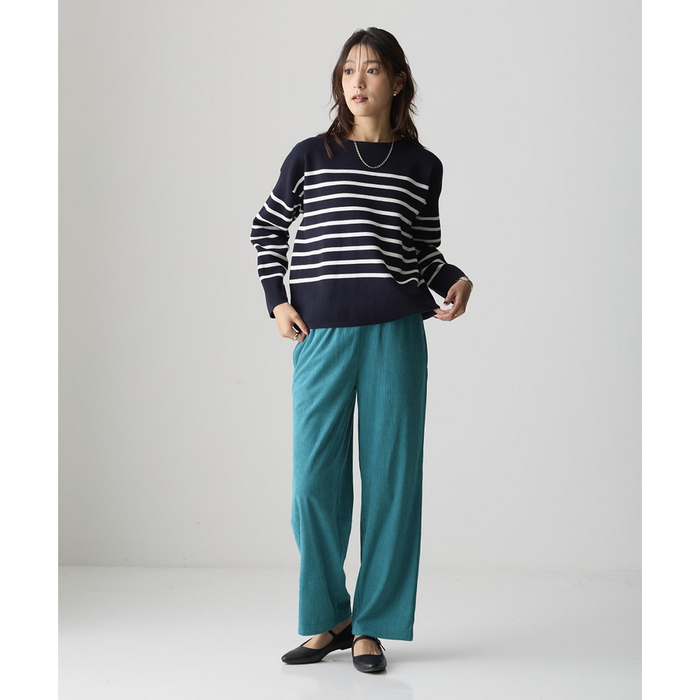 カットコーデュロイストレートパンツ 大きいサイズ18