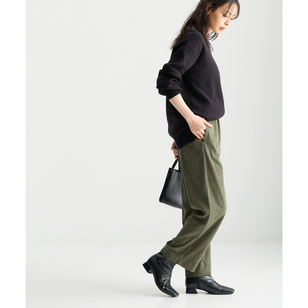 カットコーデュロイストレートパンツ 大きいサイズ21