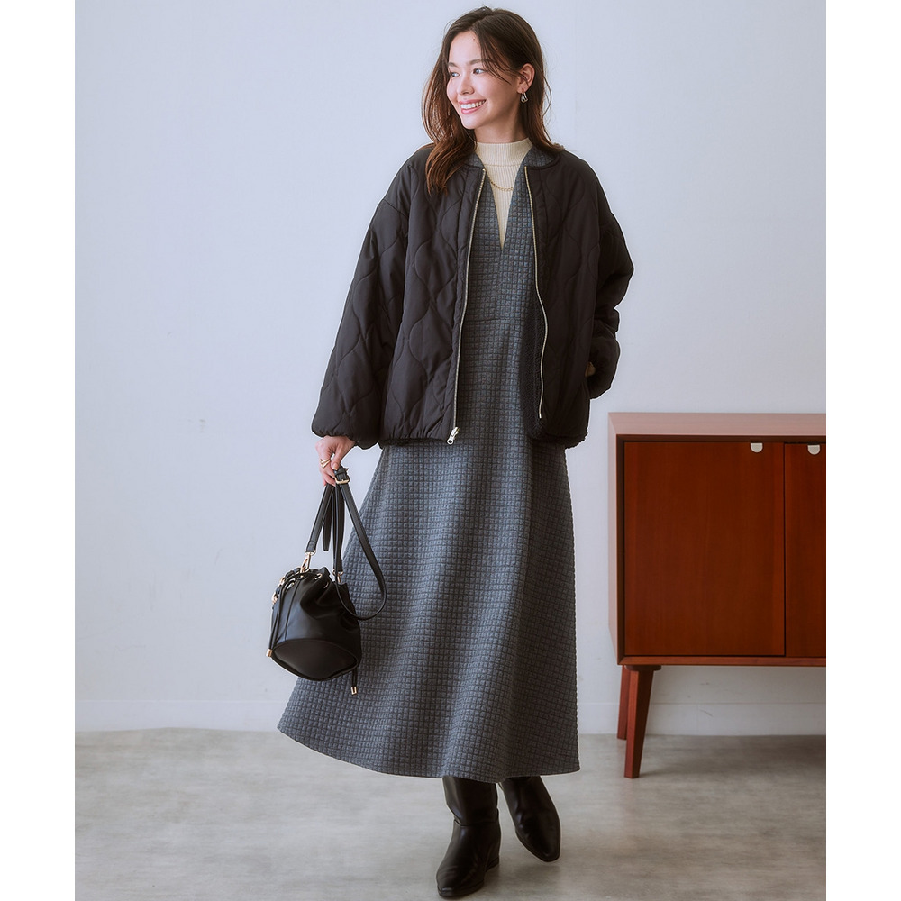 ボア&中綿リバーシブルコート 大きいサイズ11