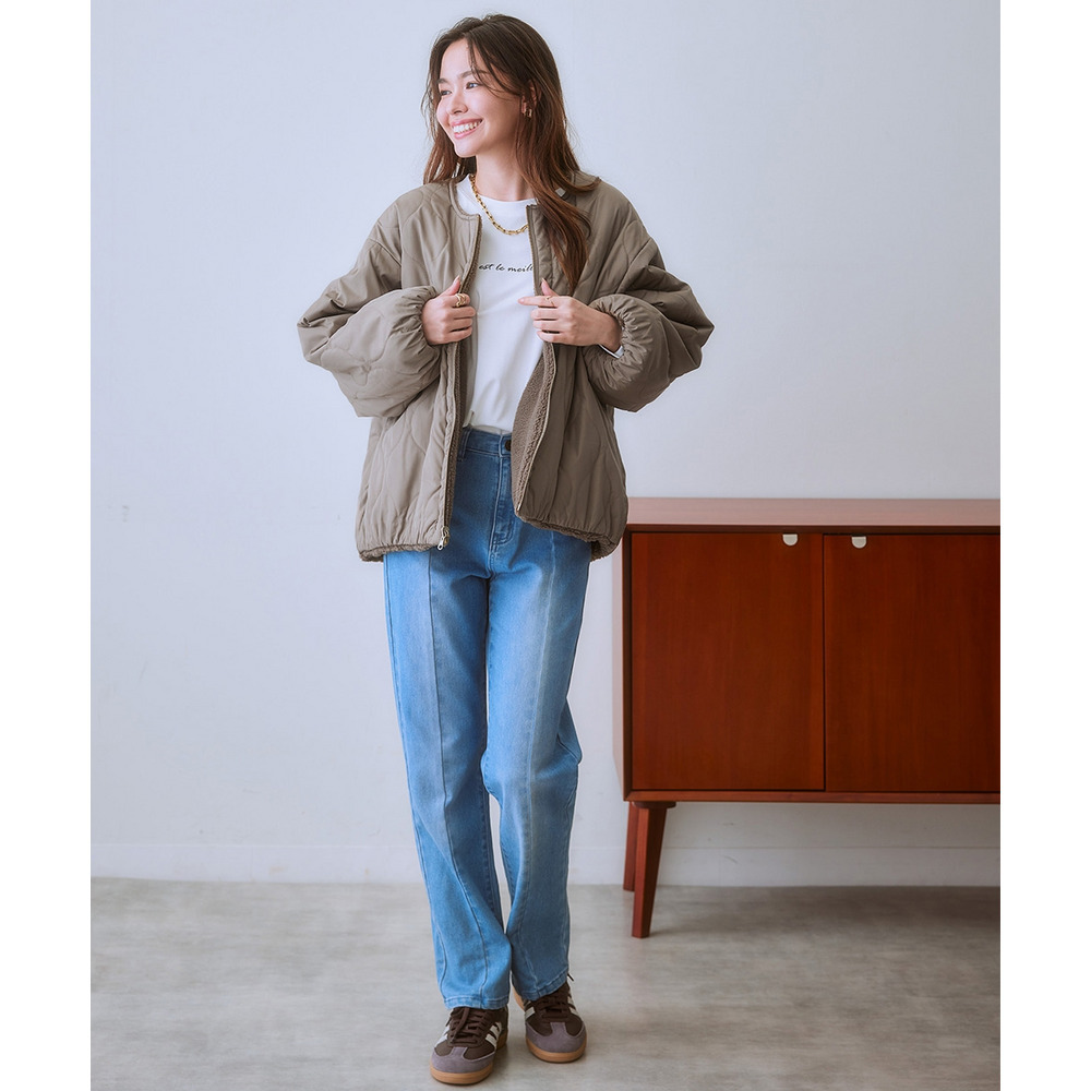 ボア&中綿リバーシブルコート 大きいサイズ6