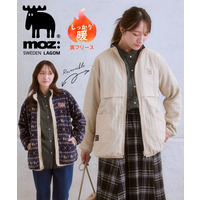 moz(モズ)総柄エルクリバーシブルブルゾン 大きいサイズ