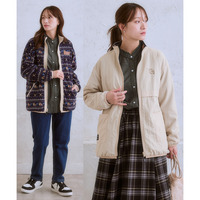 moz(モズ)総柄エルクリバーシブルブルゾン 大きいサイズ