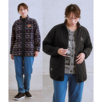 moz(モズ)総柄エルクリバーシブルブルゾン 大きいサイズ