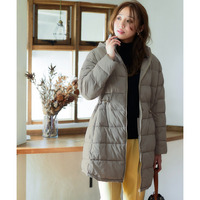 薄くて軽いボリュームファイバーダウンコート（はっ水） 大きいサイズ