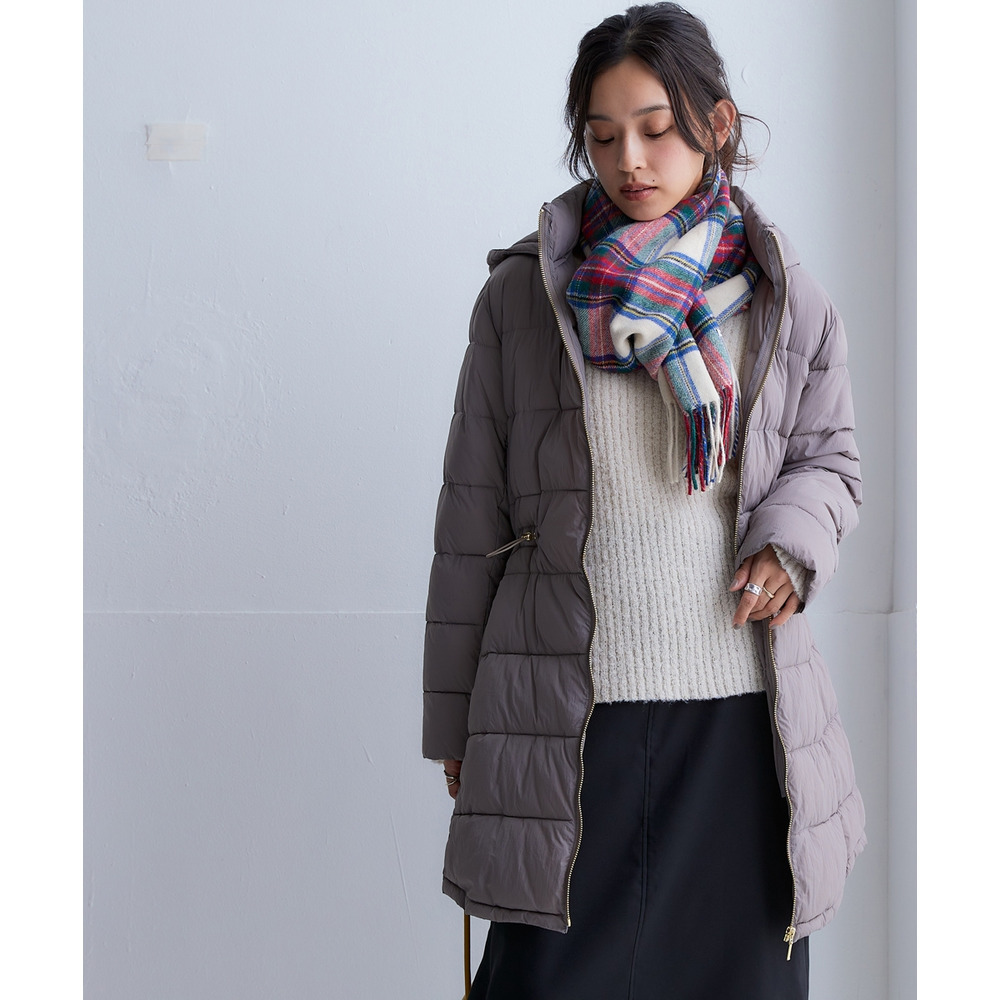 薄くて軽いボリュームファイバーダウンコート(はっ水) 大きいサイズ18