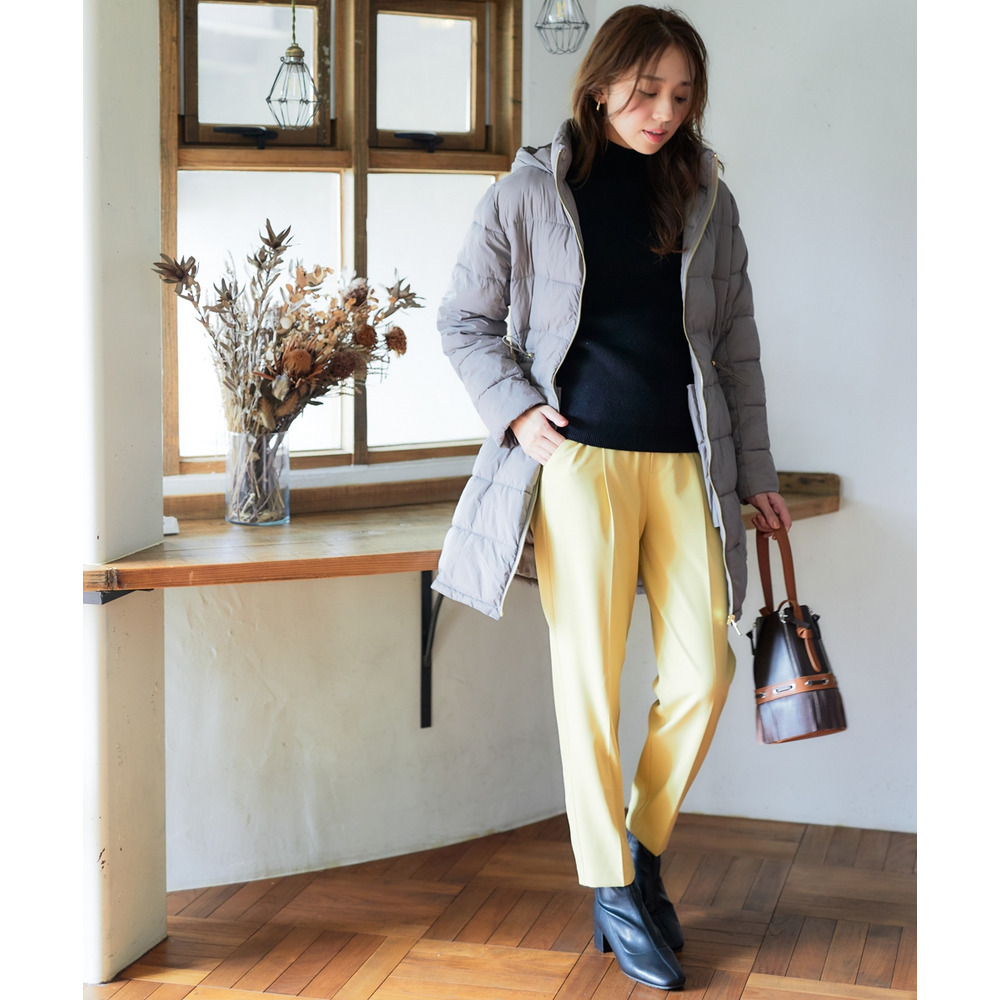 薄くて軽いボリュームファイバーダウンコート(はっ水) 大きいサイズ22