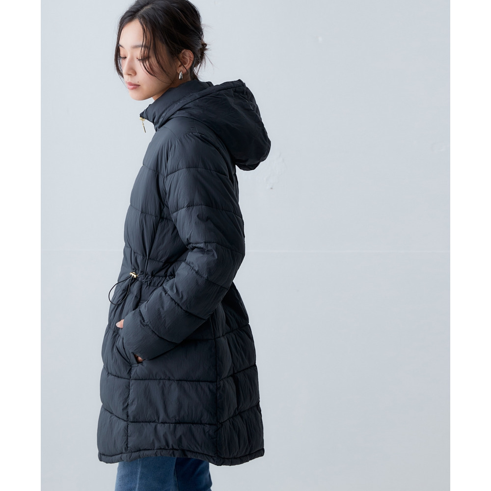 薄くて軽いボリュームファイバーダウンコート(はっ水) 大きいサイズ23