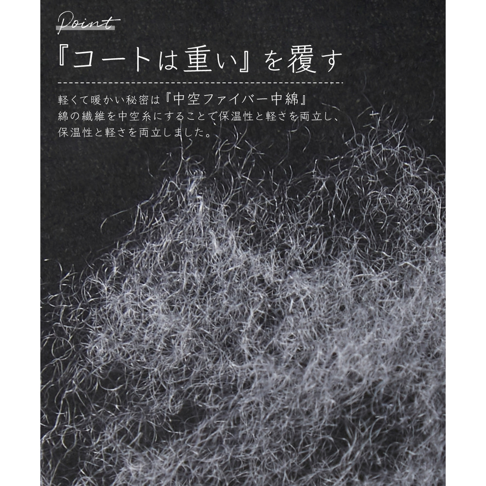 薄くて軽いボリュームファイバーダウンコート(はっ水) 大きいサイズ4