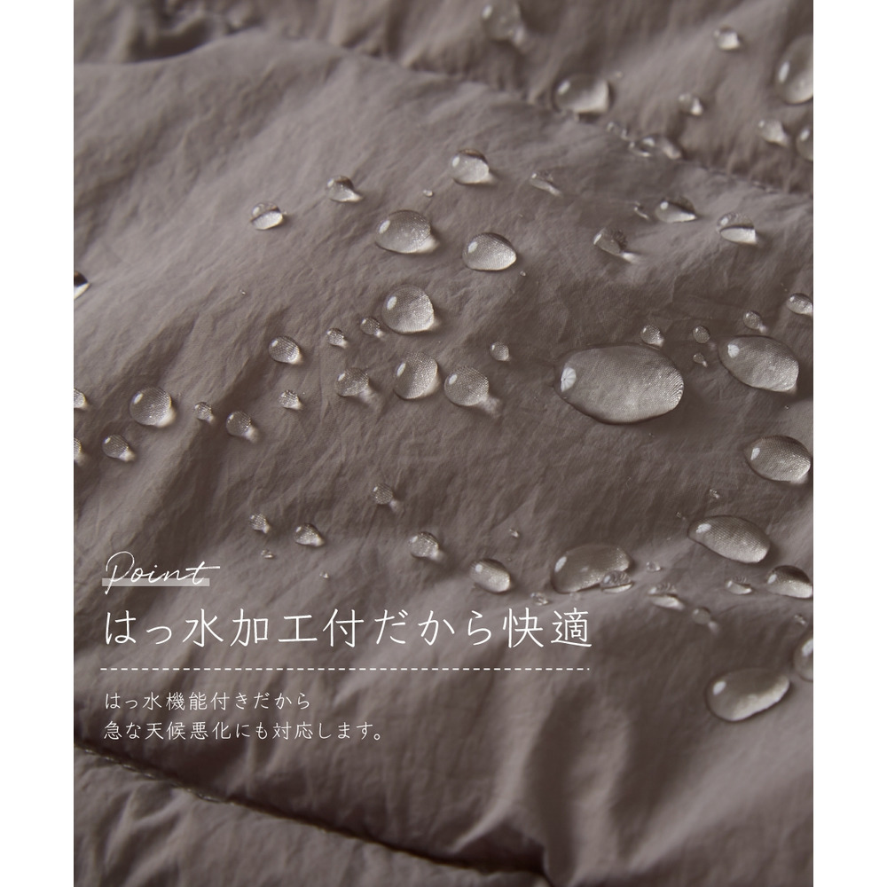 薄くて軽いボリュームファイバーダウンコート(はっ水) 大きいサイズ5