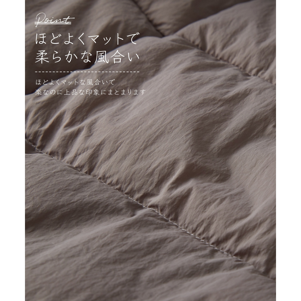 薄くて軽いボリュームファイバーダウンコート(はっ水) 大きいサイズ6