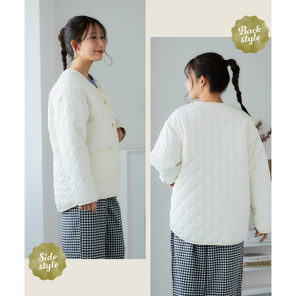 裏ボアキルトコート 大きいサイズ10