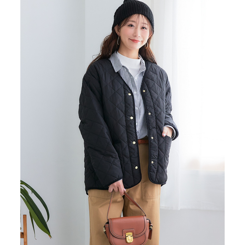 裏ボアキルトコート 大きいサイズ14