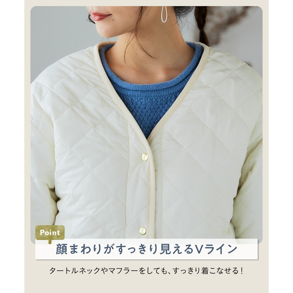 裏ボアキルトコート 大きいサイズ6