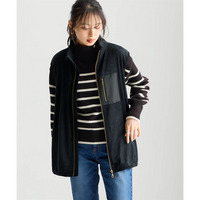 シルキーフリースプレミアムあったかロング丈ベスト 大きいサイズ