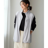 シルキーフリースプレミアムあったかロング丈ベスト 大きいサイズ