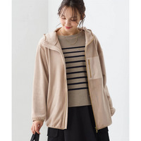 シルキーフリースプレミアムあったかロング丈パーカー 大きいサイズ