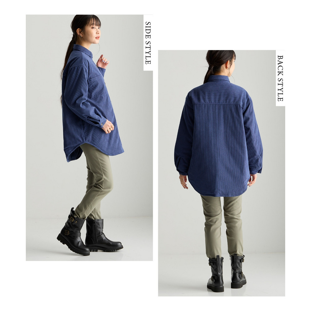 中わた入りシャツジャケット 大きいサイズ13