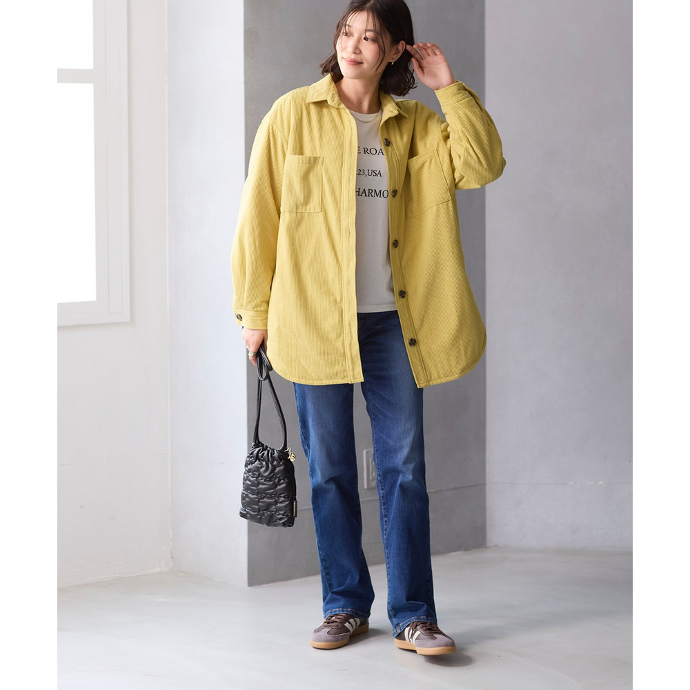 中わた入りシャツジャケット 大きいサイズ17