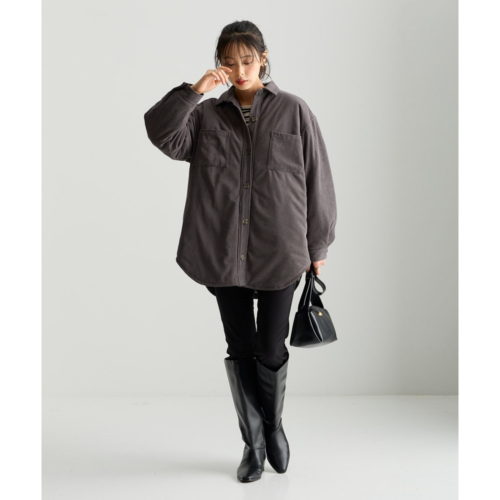 中わた入りシャツジャケット 大きいサイズ21