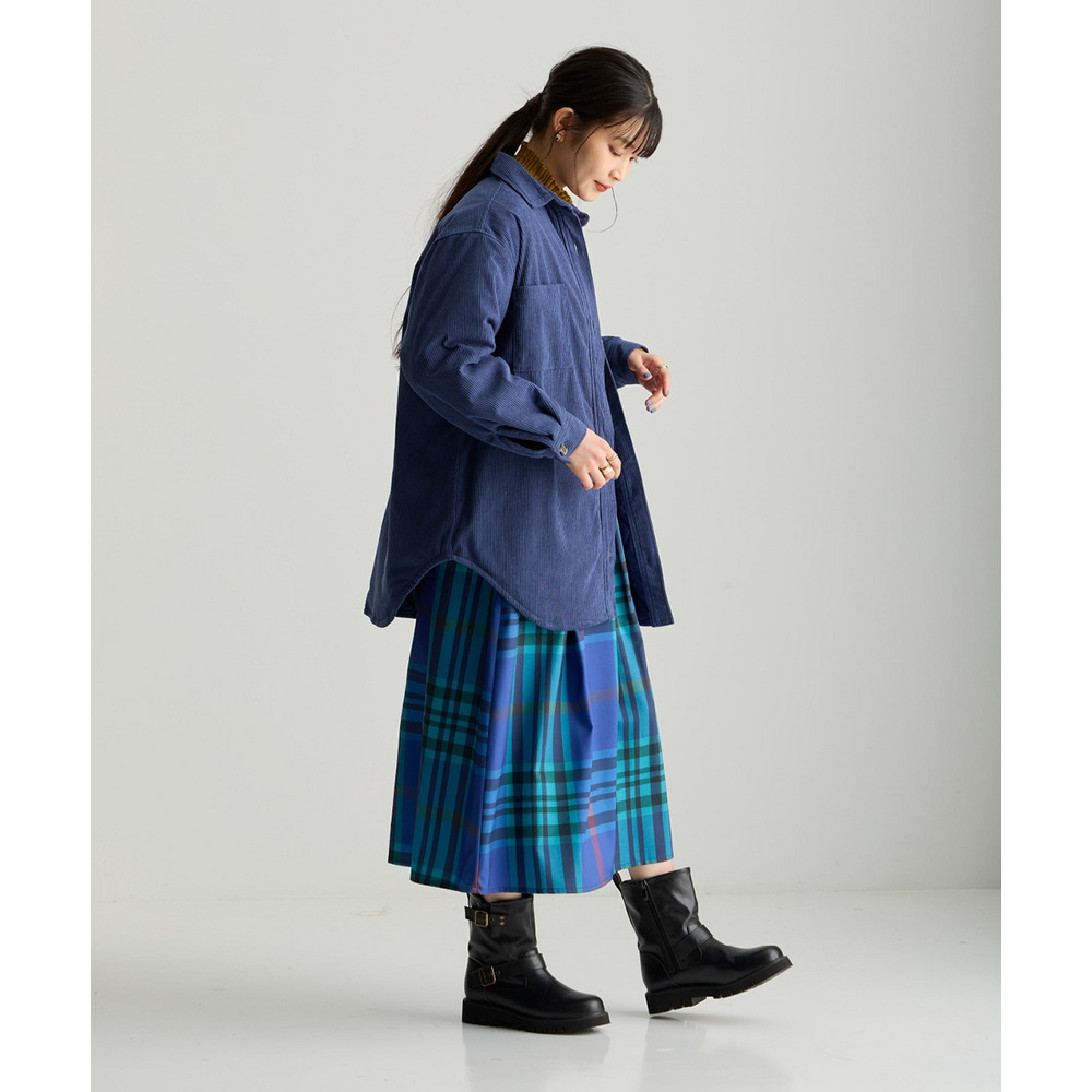 中わた入りシャツジャケット 大きいサイズ24