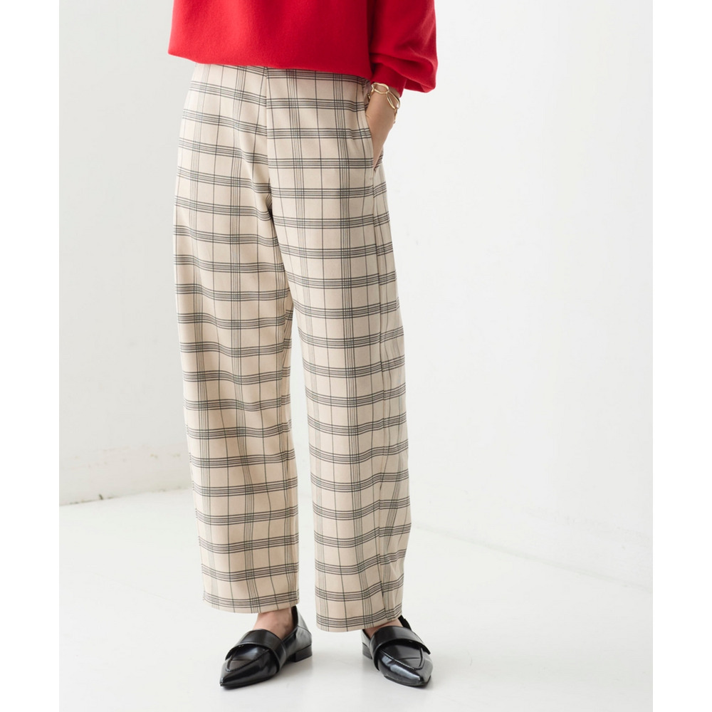 スエード調ポンチカーブパンツ 大きいサイズ16