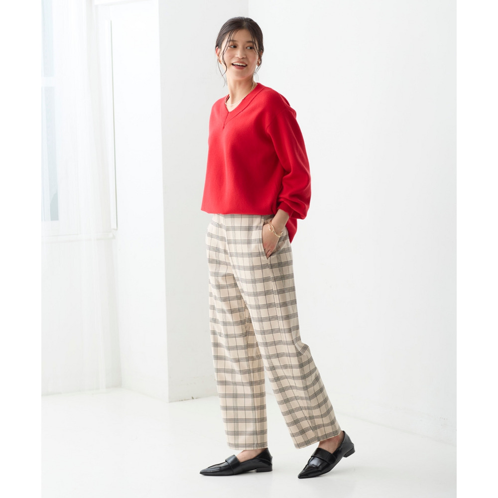 スエード調ポンチカーブパンツ 大きいサイズ17