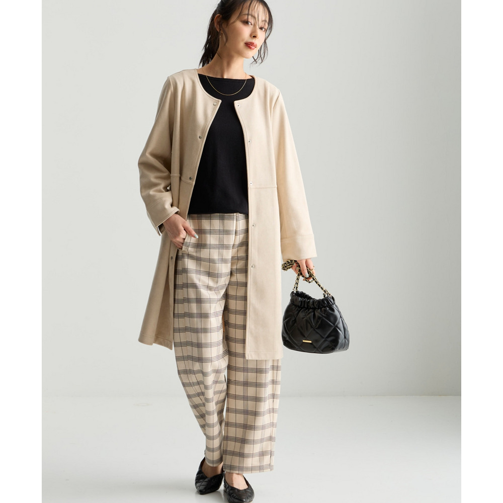 スエード調ポンチカーブパンツ 大きいサイズ19