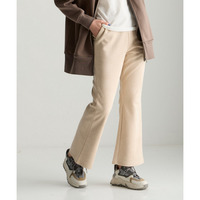 スエード調ポンチフレアパンツ 大きいサイズ