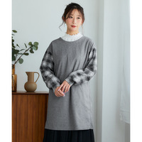 袖切替チュニックプルオーバー 大きいサイズ