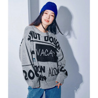 ロゴジャガードオーバーサイズニット 大きいサイズ