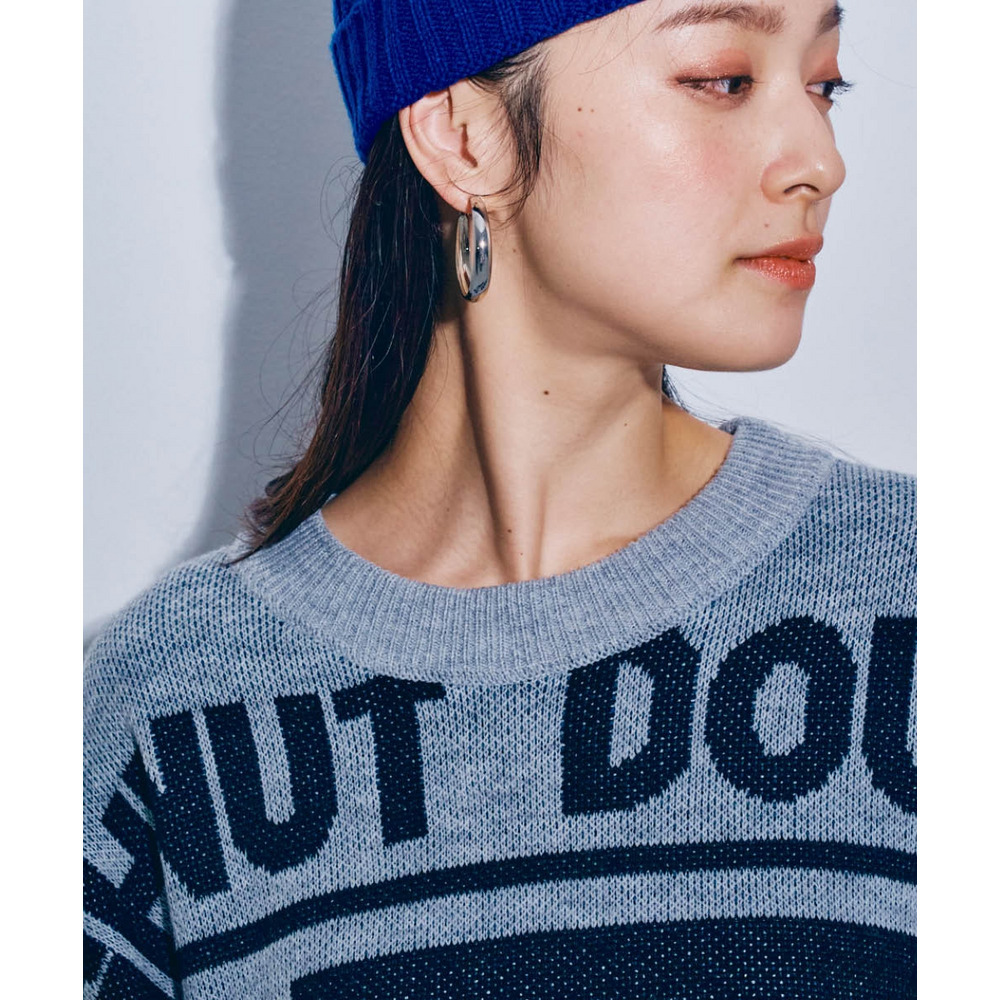 ロゴジャガードオーバーサイズニット 大きいサイズ7