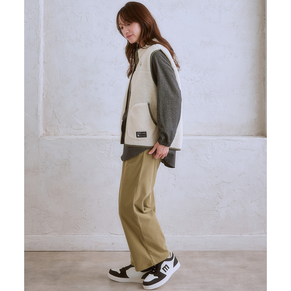 moz(モズ)コーデュロイストレートパンツ 大きいサイズ10