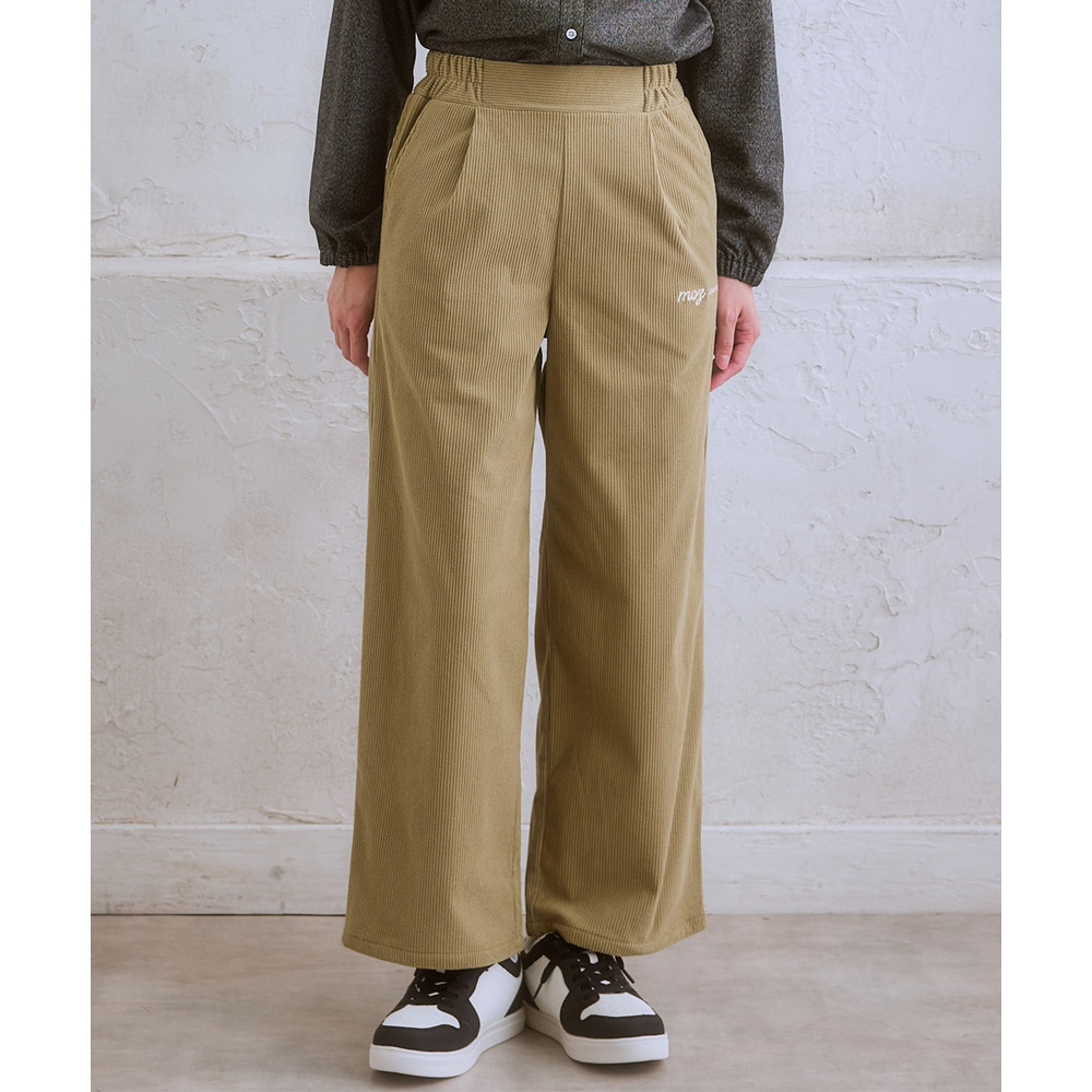 moz(モズ)コーデュロイストレートパンツ 大きいサイズ14