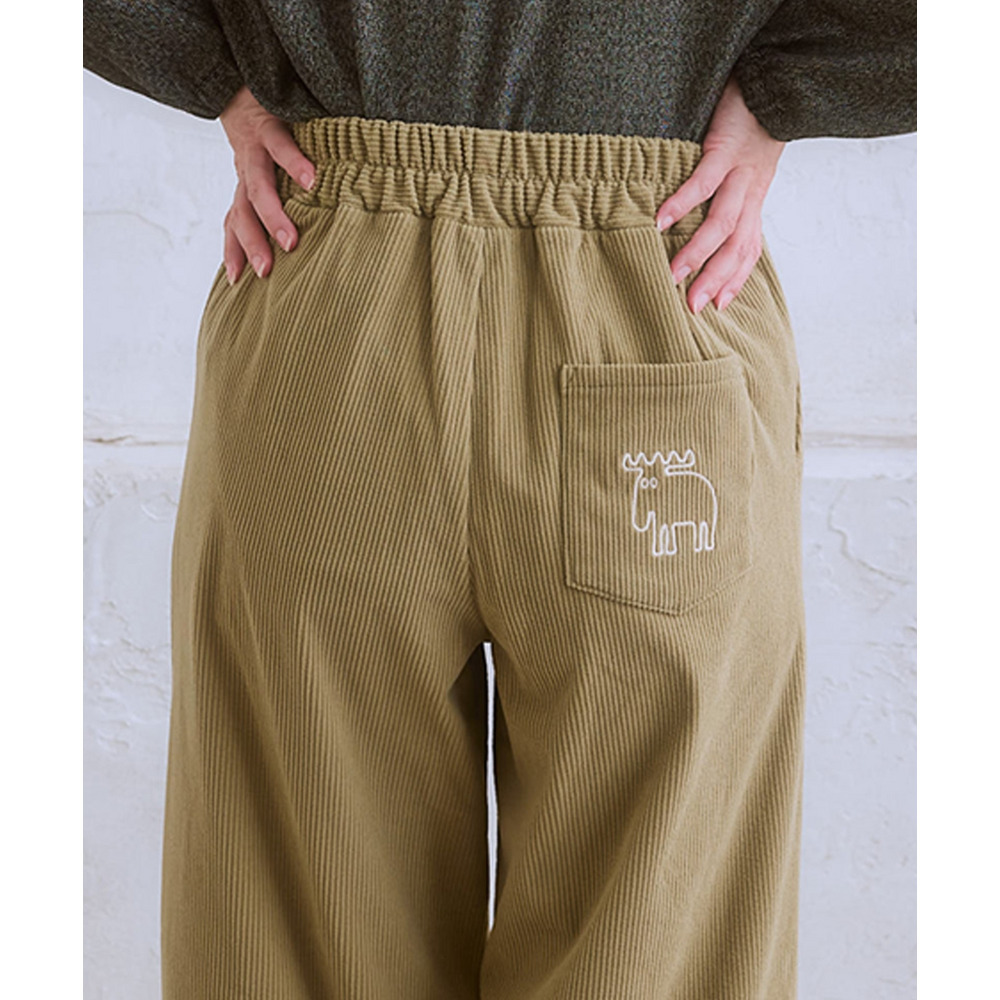 moz(モズ)コーデュロイストレートパンツ 大きいサイズ20