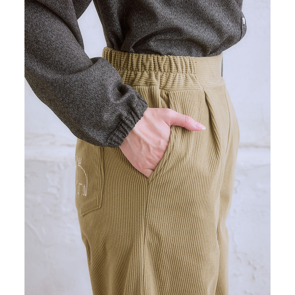 moz(モズ)コーデュロイストレートパンツ 大きいサイズ23