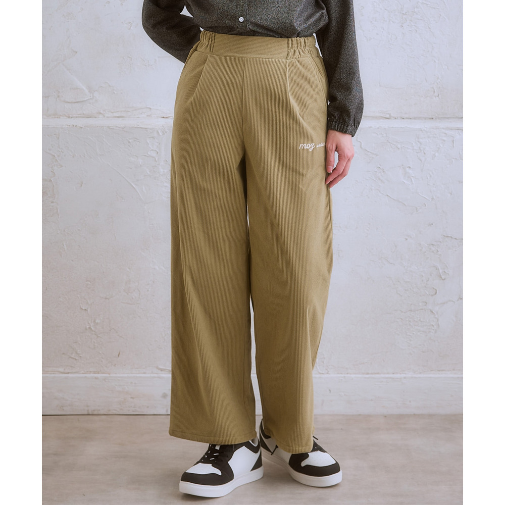 moz(モズ)コーデュロイストレートパンツ 大きいサイズ8