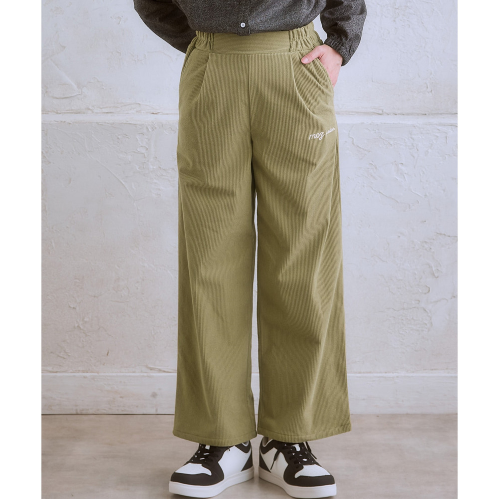 moz(モズ)コーデュロイストレートパンツ 大きいサイズ1