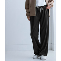 裏ベロアワイドパンツ（UVカット） 大きいサイズ