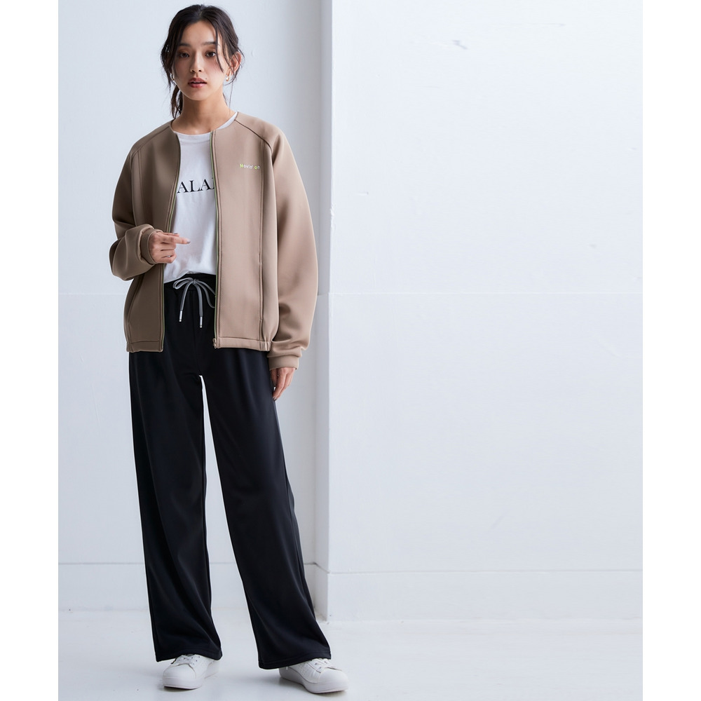 裏ベロアワイドパンツ(UVカット) 大きいサイズ10